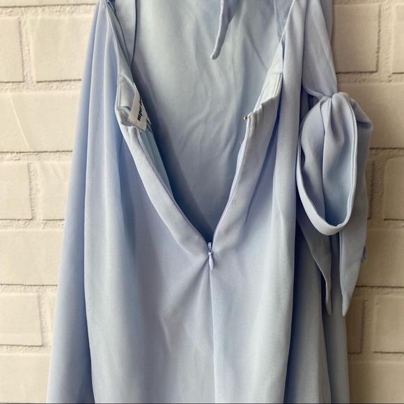 Superdown blue Morgan layered wrap dress size extra small - Picture 8 of 10